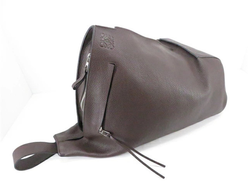 Loewe Bag Shoulder Anton Embossed Dark Brown